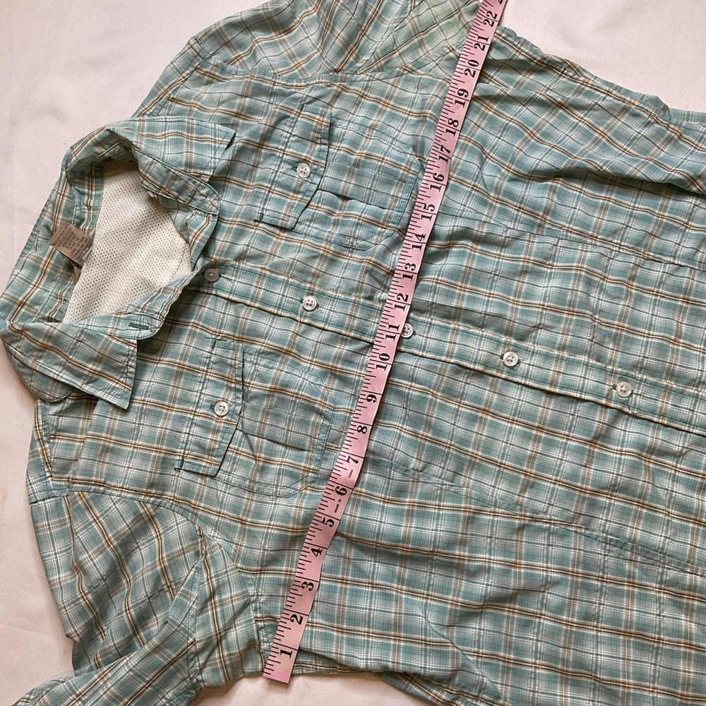 Duluth Trading Fishing Shirt Size Large Plaid Women's Gusseted Gorpcore - Picture 4 of 7